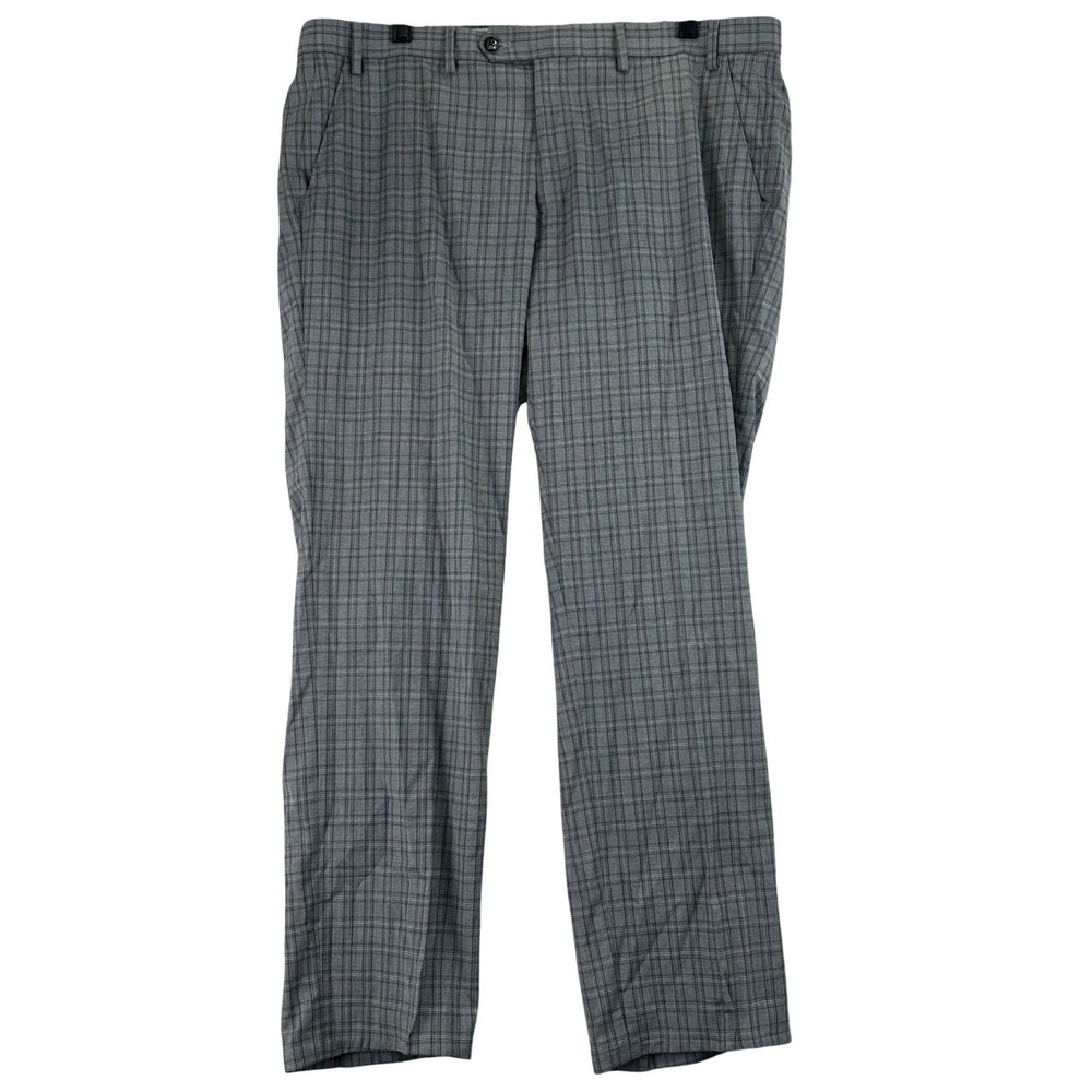 Ralph Lauren Plaid Dress Pants Mens‎ 38x30 Grey Glen Check Trousers Gingham